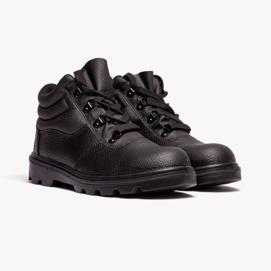 Grafters M240A Unisex Leather Safety Boots Black