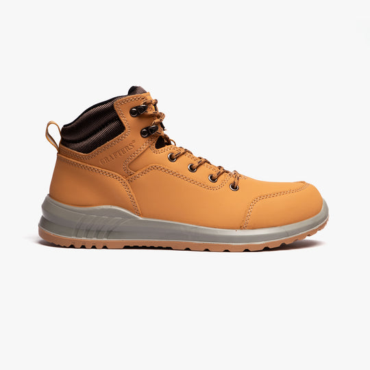 Grafters M513N Unisex Nubuck Safety Boots Honey