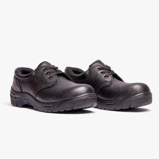 Grafters M530A Mens Leather Safety Shoes Black