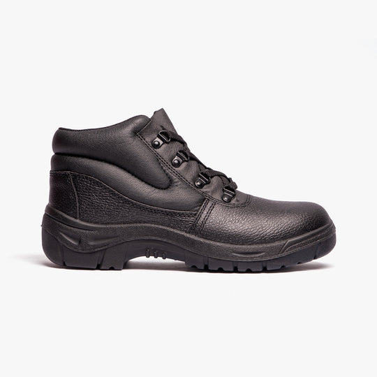 Grafters M5501A Unisex Padded Leather Safety Boots Black