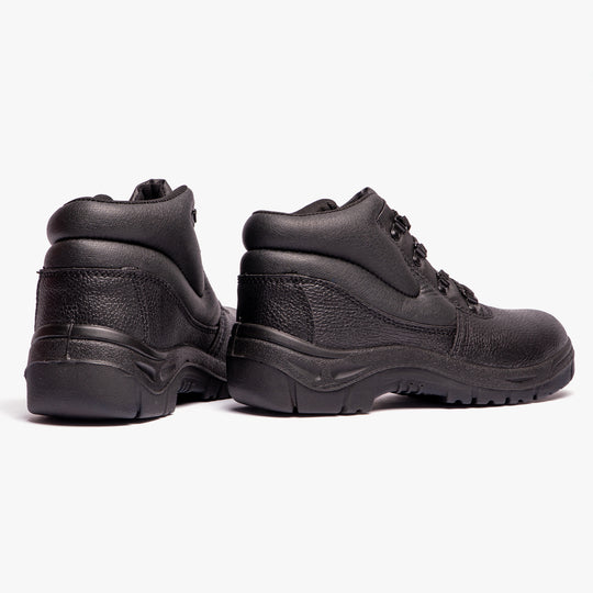 Grafters M5501A Unisex Padded Leather Safety Boots Black