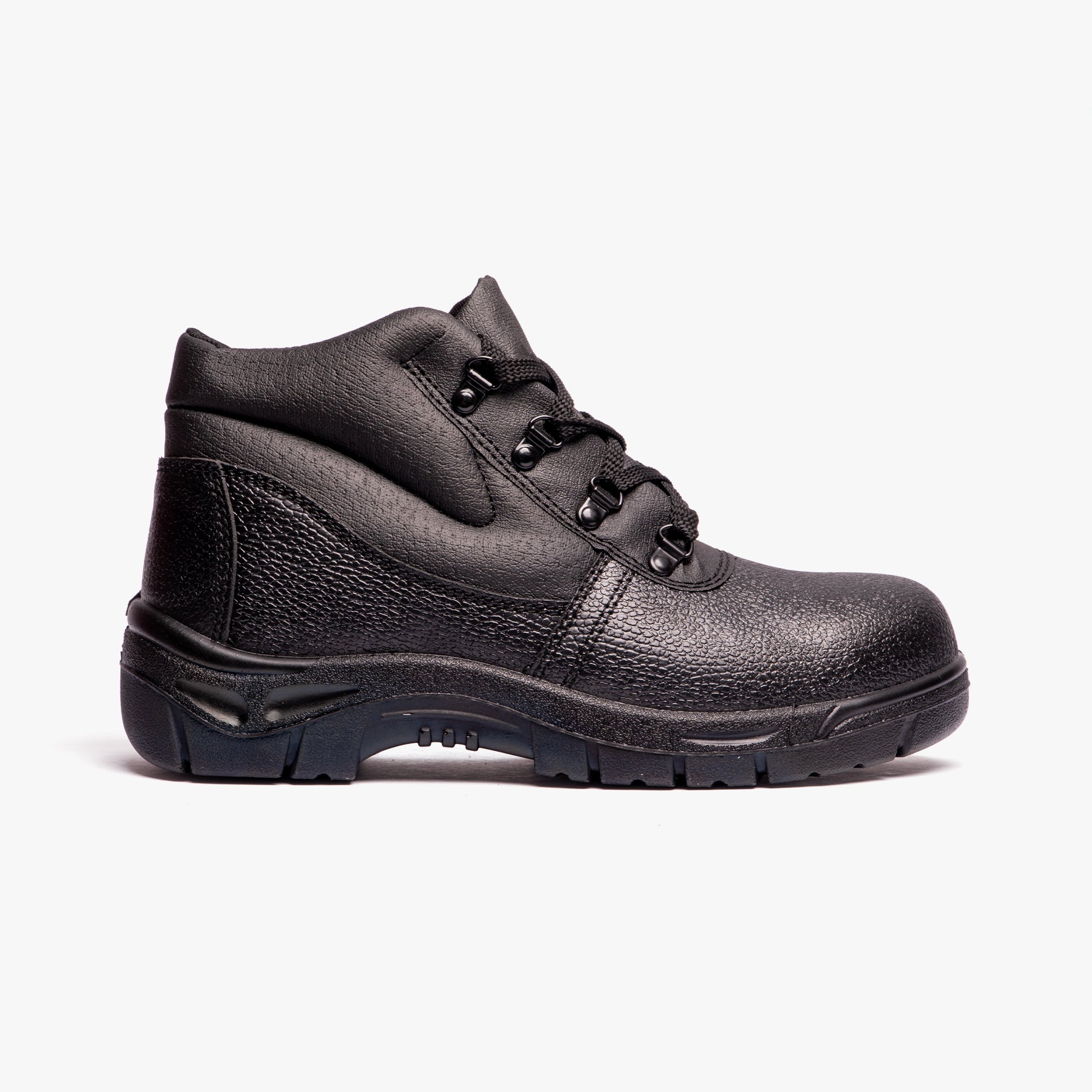 Grafters M5501PA Unisex Padded Leather Safety Boots Black