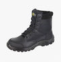 Grafters M752A DMZ6 Mens 6 Inch Safety Boots Black side view showing lace-up fastening and grip soles