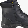 Grafters M752A DMZ6 Mens 6 Inch Safety Boots Black side view showcasing leather and fabric details.