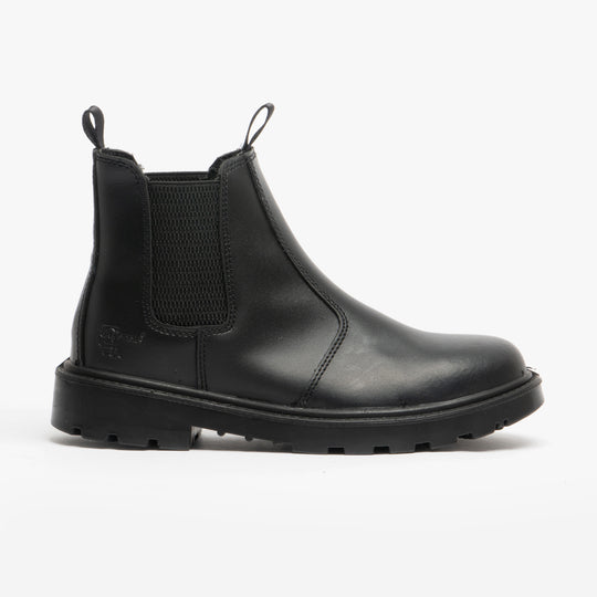 Grafters GRINDER Unisex Leather Dealer Safety Boots Black