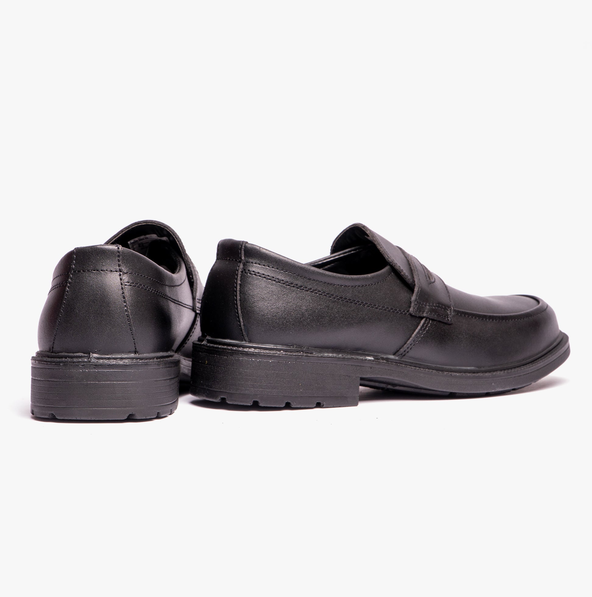 Grafters M895A Mens Leather Uniform Safety Shoes Black