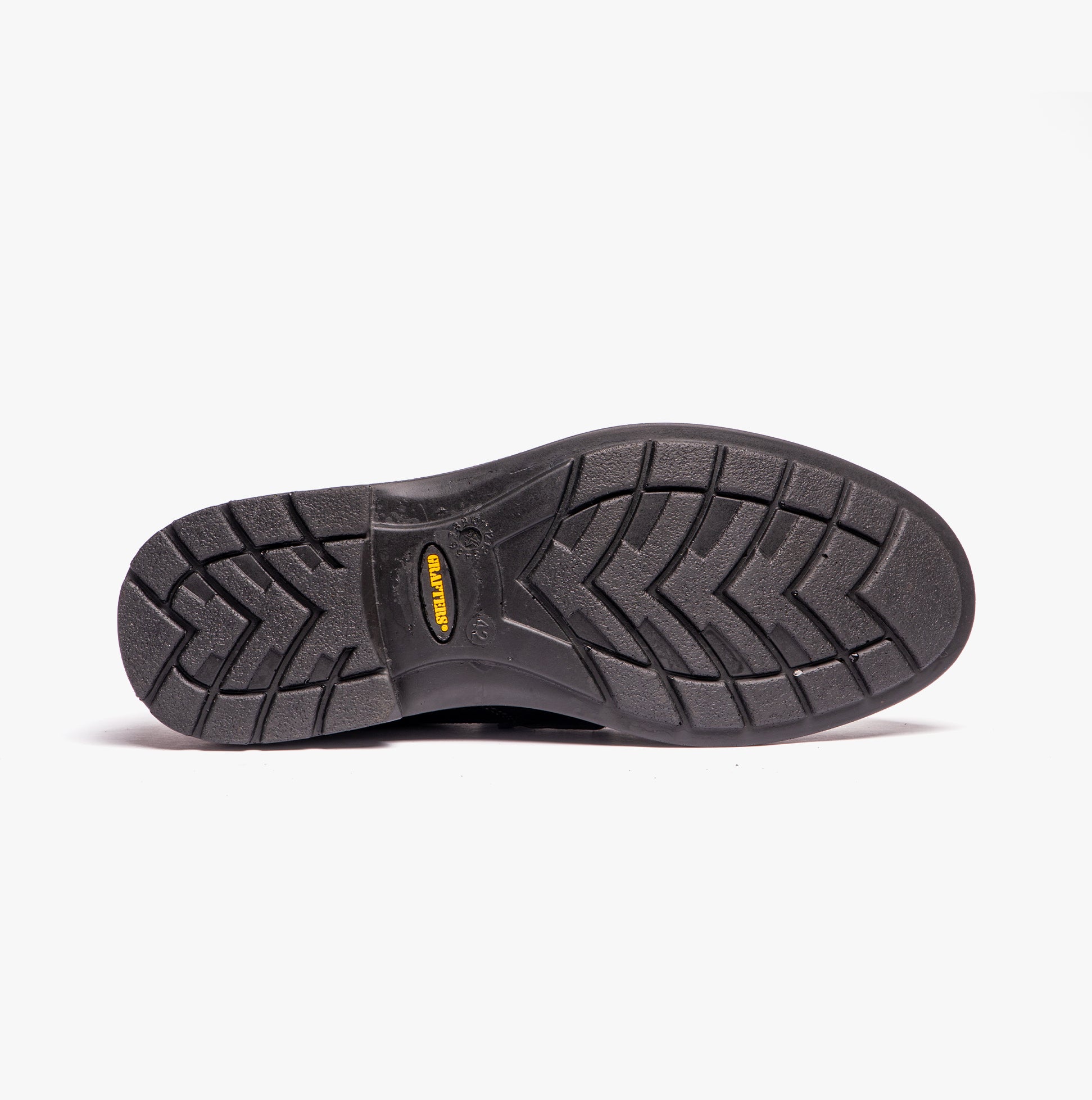 Grafters M895A Mens Leather Uniform Safety Shoes Black