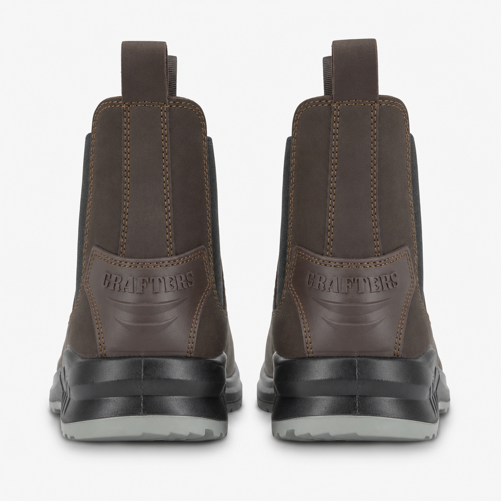 Grafters TOBY Mens Safety Boots Brown