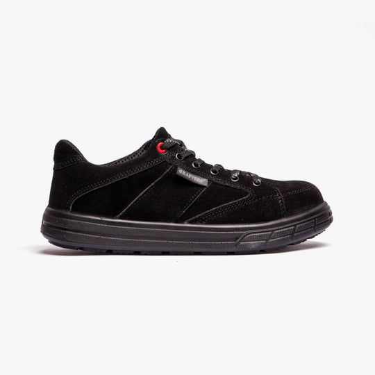Grafters M9512AS Unisex Suede Skate Steel Toe Safety Trainers Black