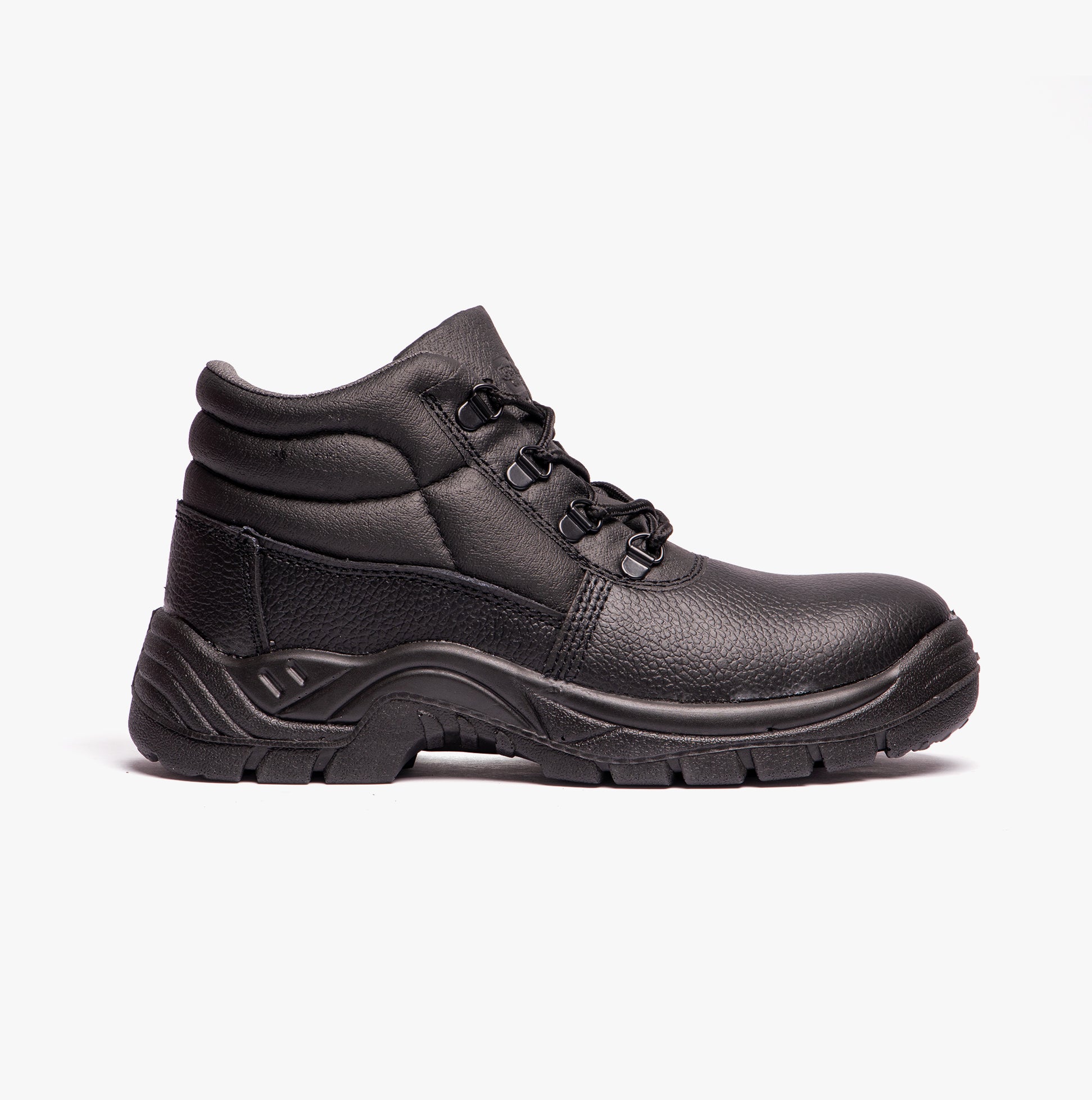 Grafters M9536A Unisex Leather Chukka Safety Boots Black