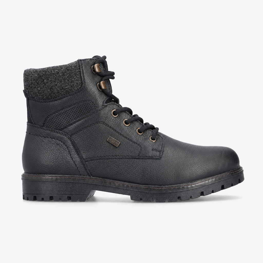 Rieker F3616 Mens Ankle Boots Black/Granite