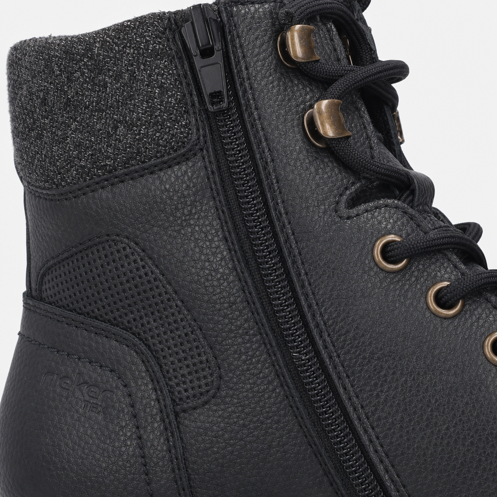 Rieker F3616 Mens Ankle Boots Black/Granite