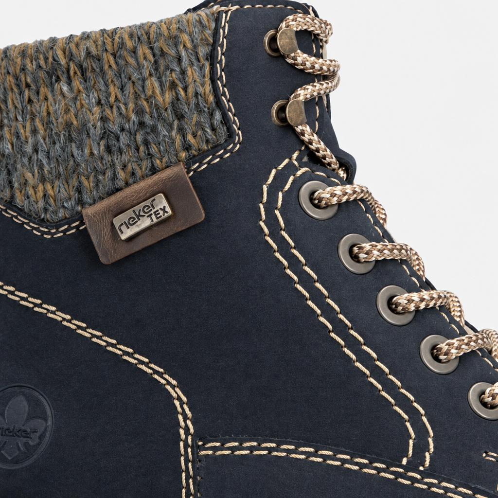 Rieker 73220 Womens Ankle Boots Blue