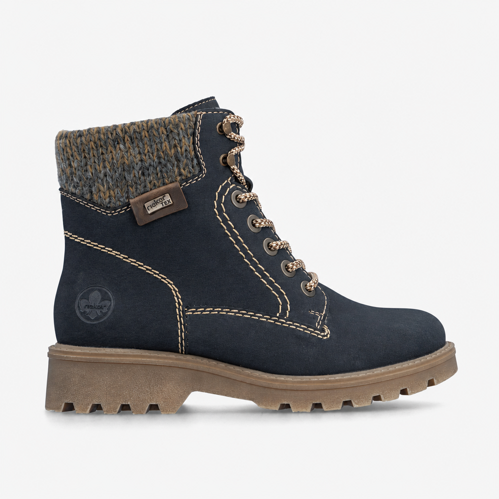 Rieker 73220 Womens Ankle Boots Blue