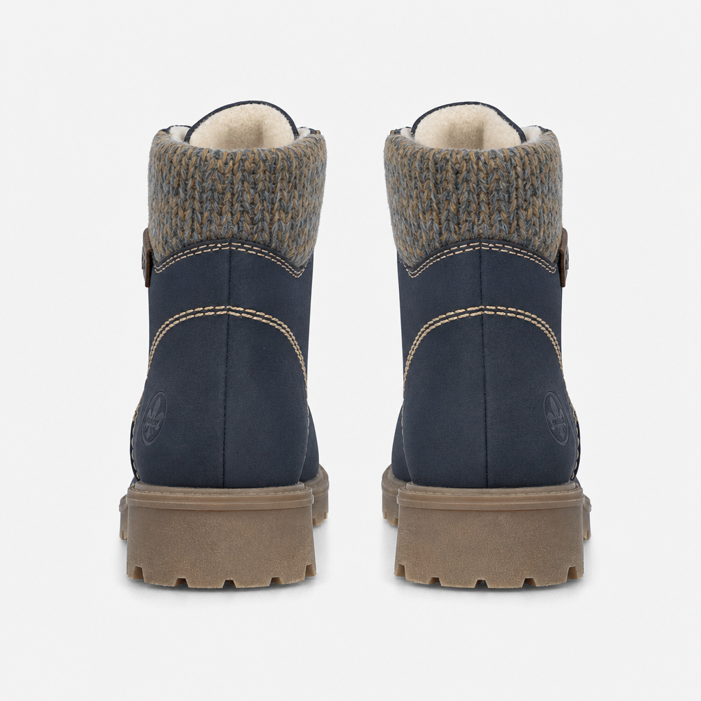 Rieker 73220 Womens Ankle Boots Blue