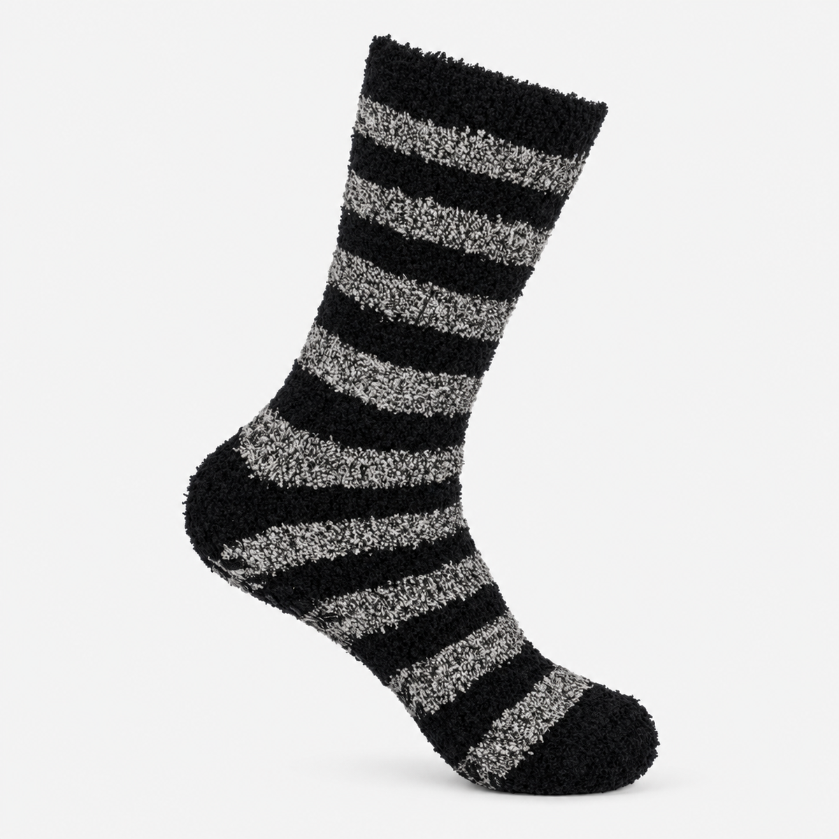 Totes Toasties SUPERSOFT TWIN PACK SLIPPER SOCKS Mens Slipper Socks Black / Grey