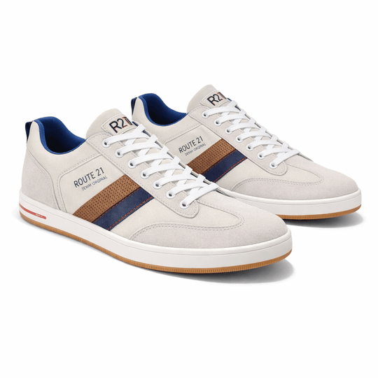 R21 Original M423 Mens Casual Trainers Off White/Grey
