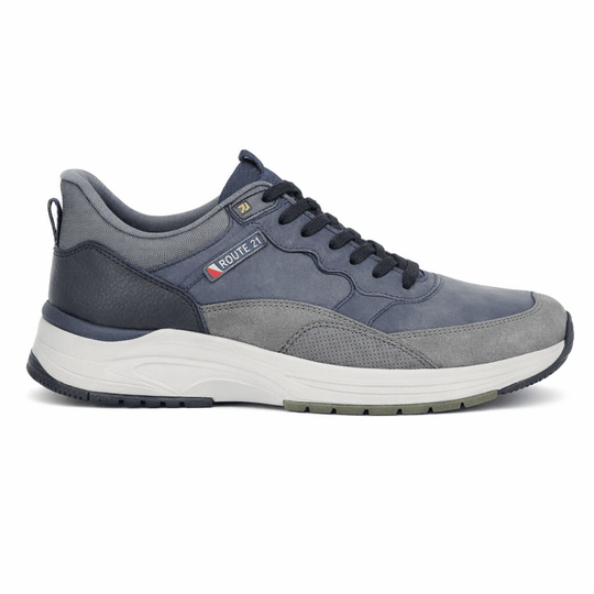 R21 Original M047 Mens Casual Trainers Navy/Grey