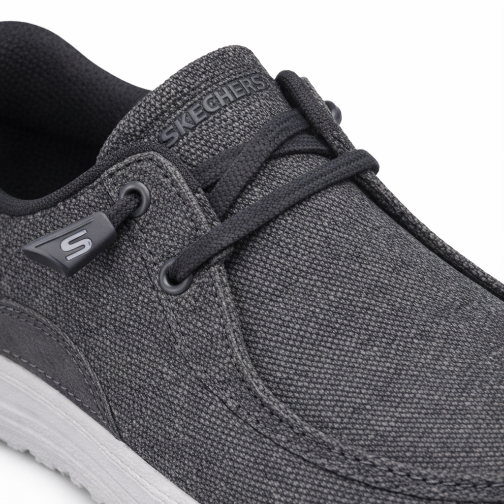Skechers 210959/BKGY MELSON - CORONADO Mens Shoes Black/Grey