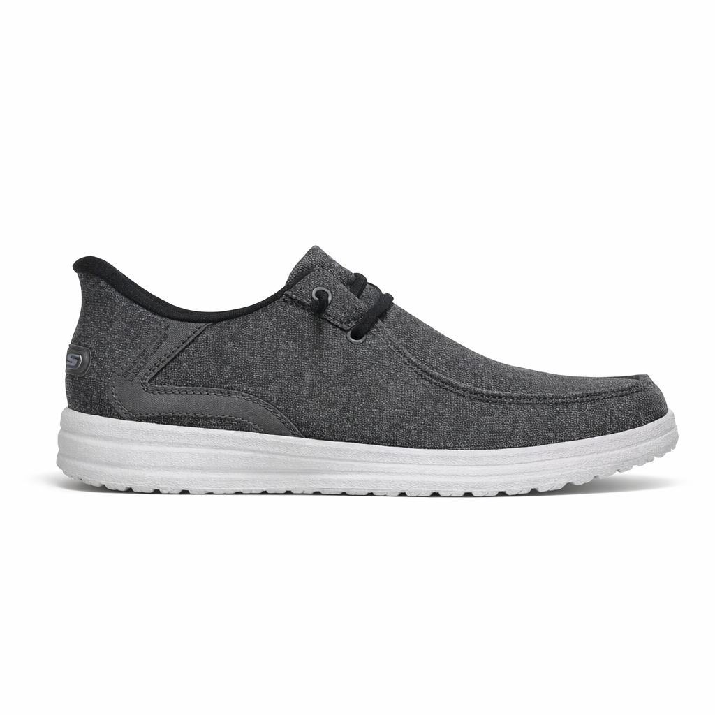 210959/BKGY MELSON - CORONADO Mens Shoes Black/Grey