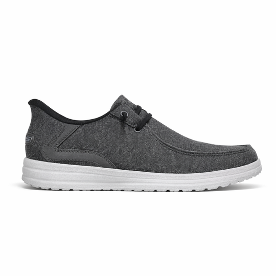 Skechers 210959/BKGY MELSON - CORONADO Mens Shoes Black/Grey