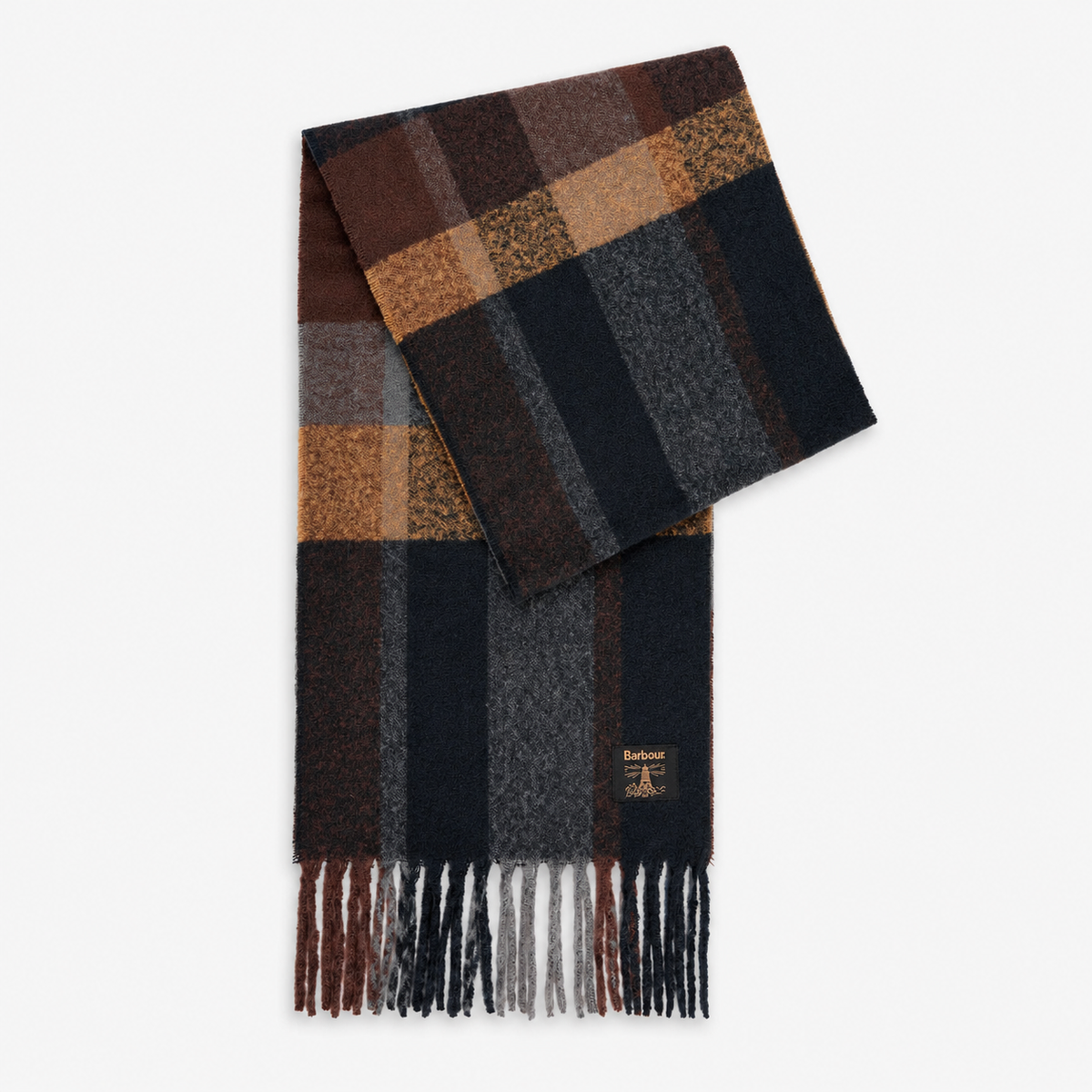 Barbour WESTERDALE BEANIE & SCARF GIFT SET Mens Beanie Navy/Grey