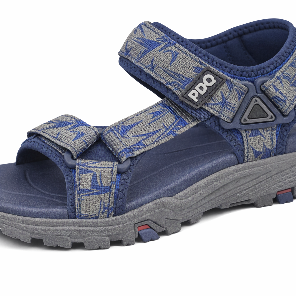 PDQ TRENT Mens Hiking & Trail Sandals Navy/Grey