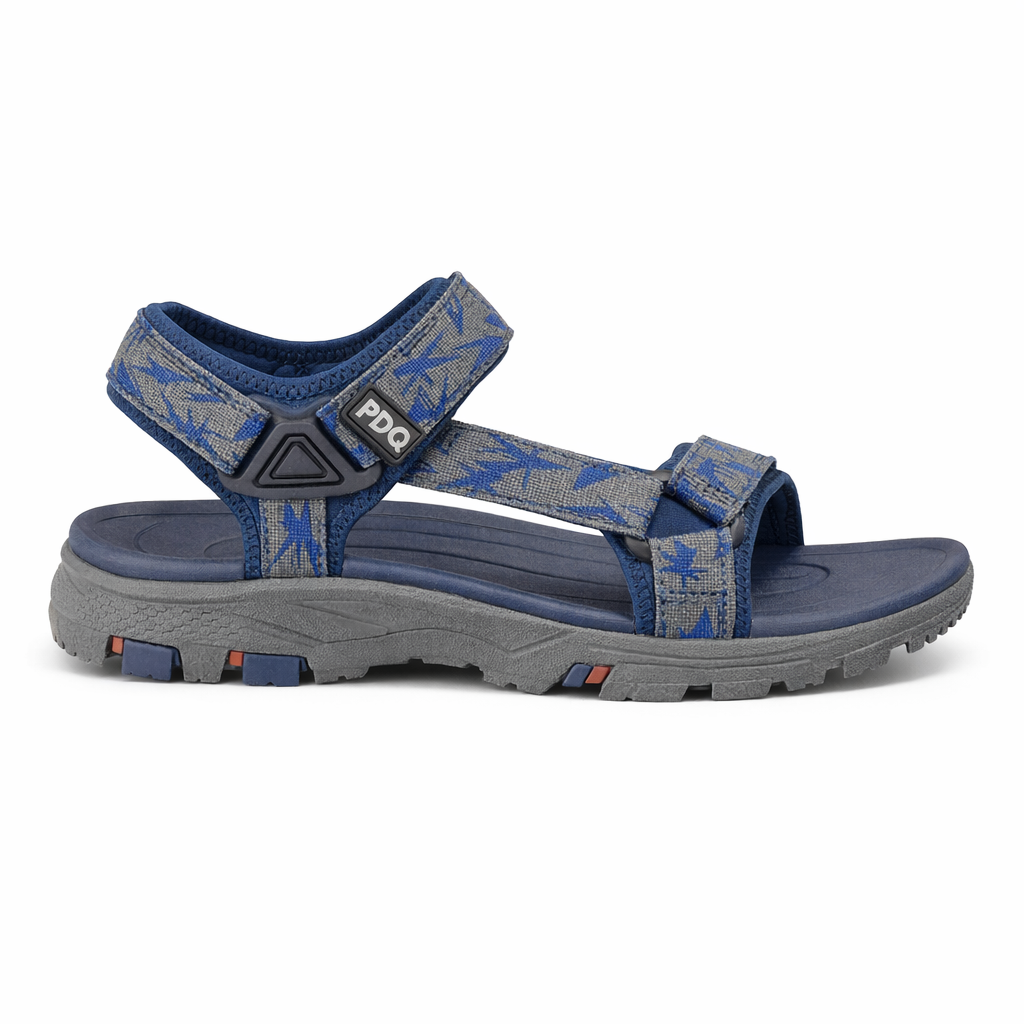 PDQ TRENT Mens Hiking & Trail Sandals Navy/Grey