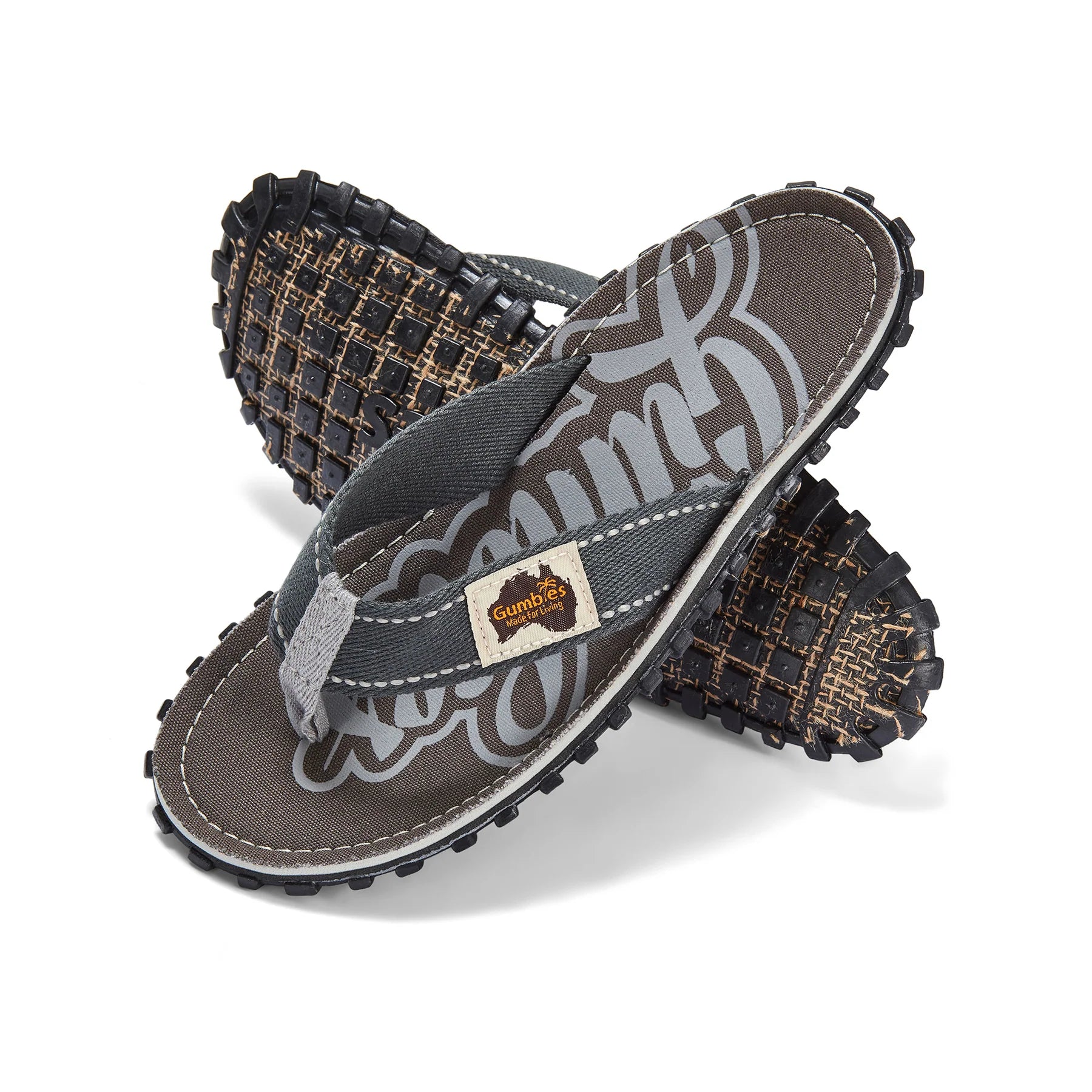 Gumbies ISLANDER Unisex Recycled Flip-Flops Cool Grey