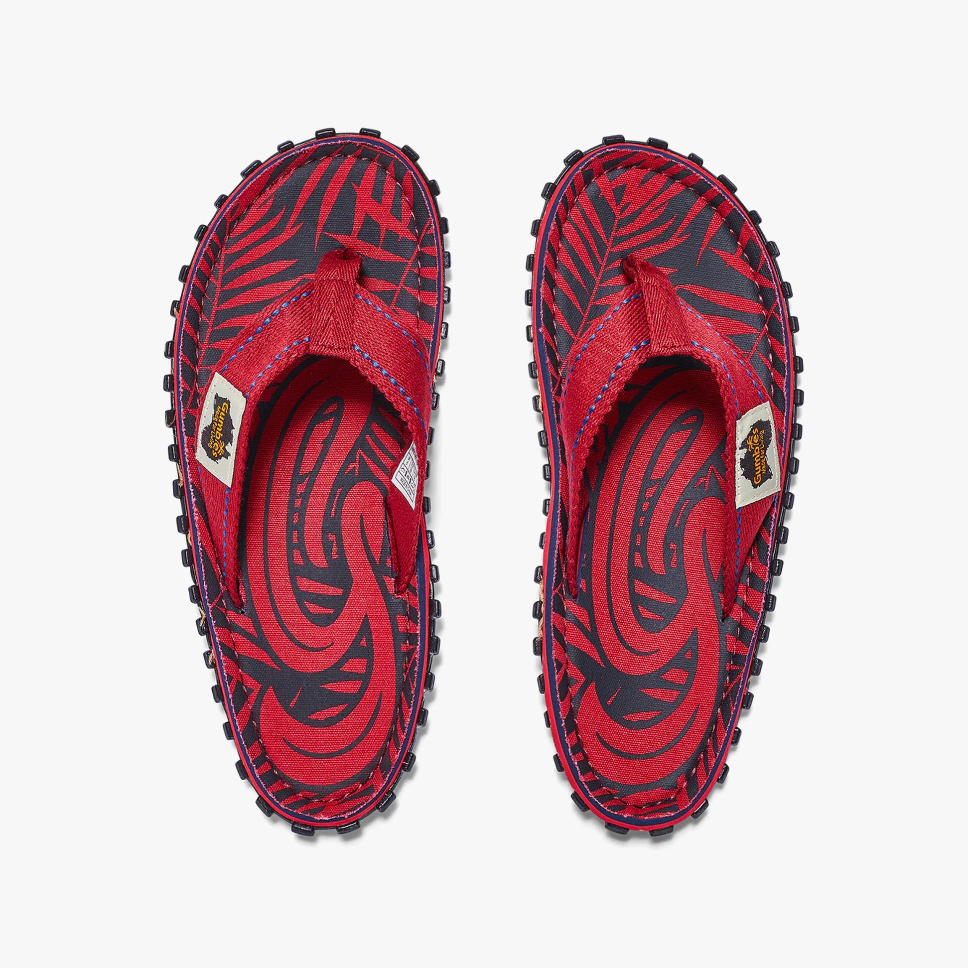 Gumbies Islander Unisex Flip-Flops Red