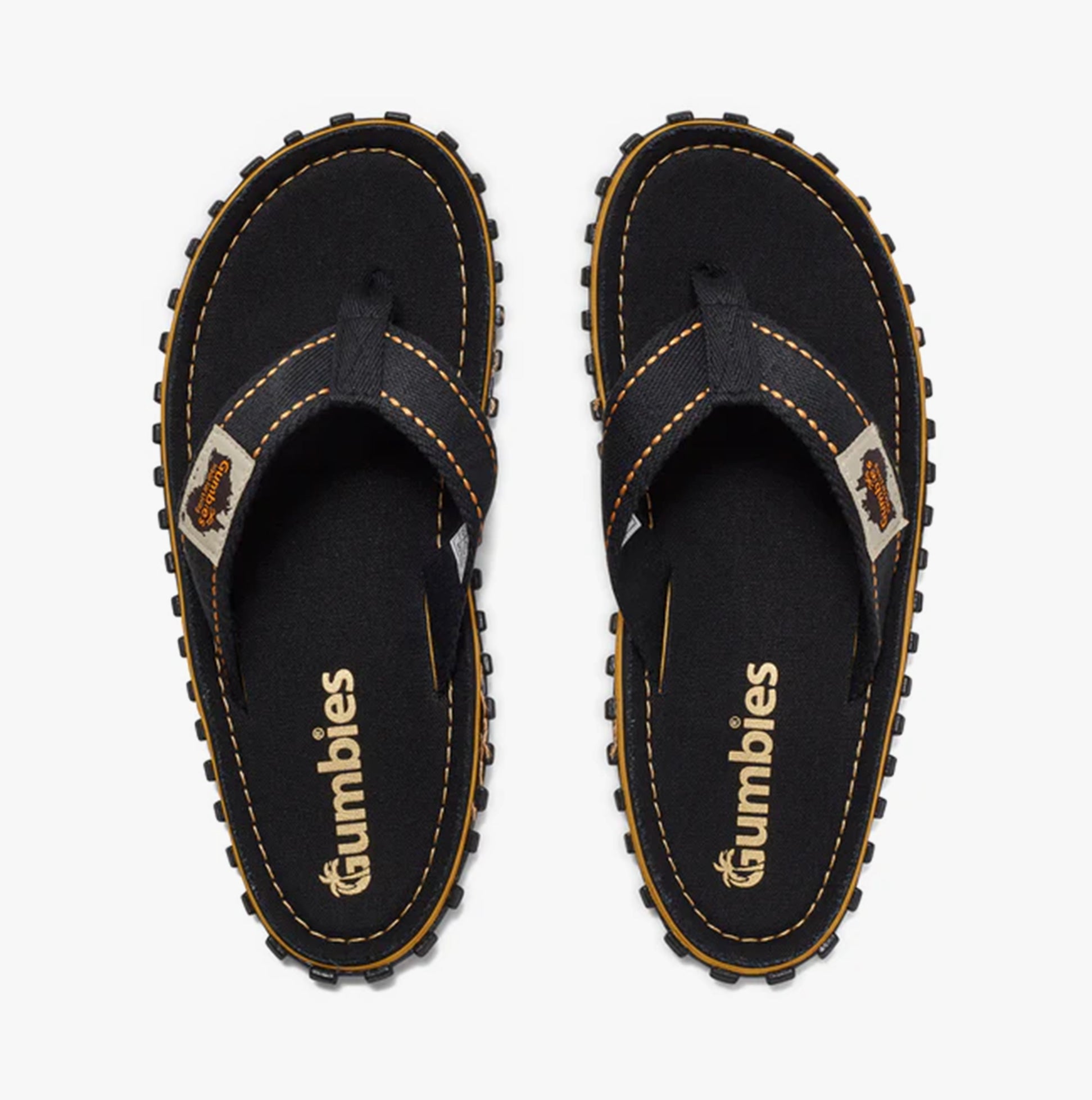 Gumbies ISLANDER Unisex Flip-Flops Classic Black
