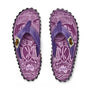 Gumbies ISLANDER Unisex Flip-Flops Purple Signature top view showing vibrant purple design and slip-on style.