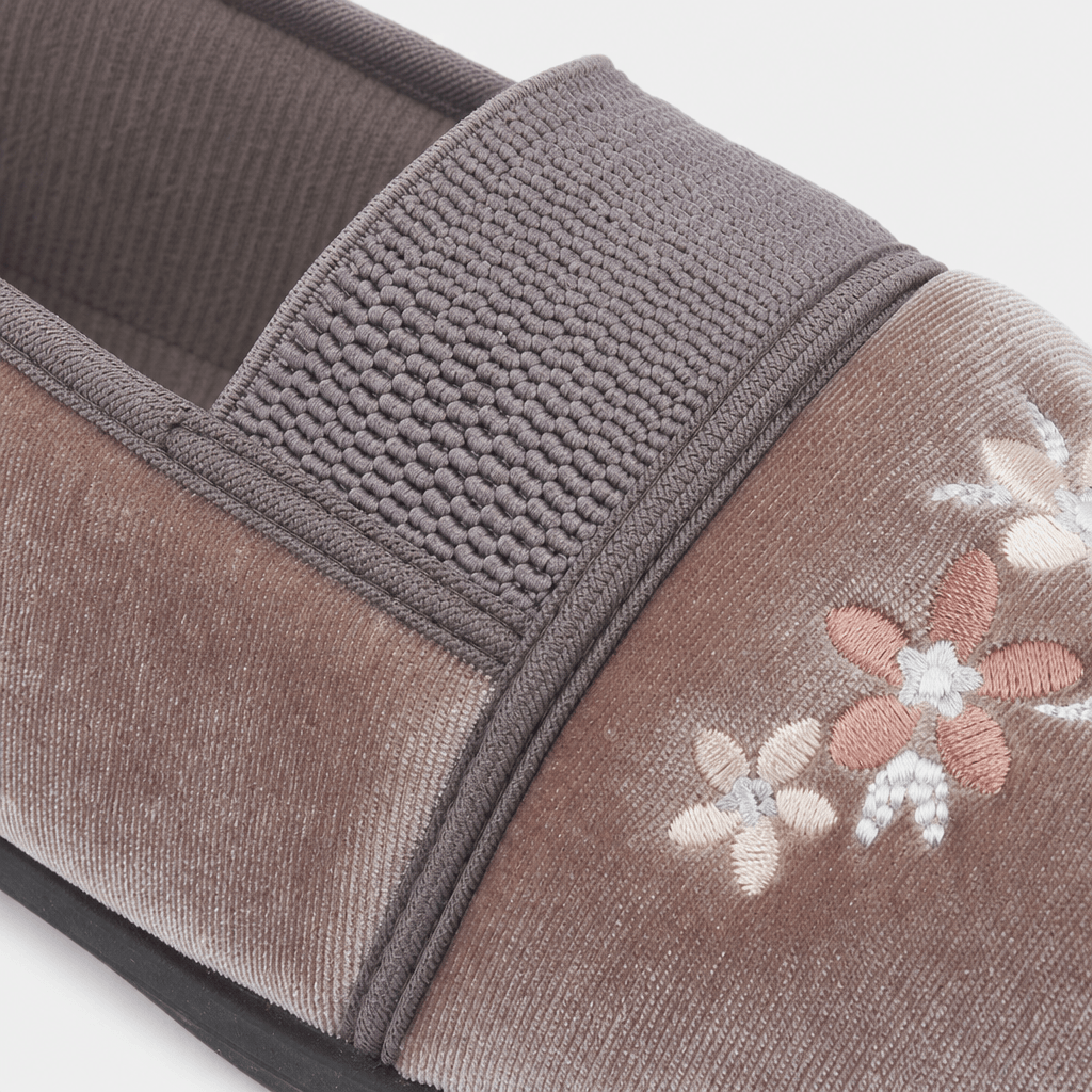 Jo & Joe MARGOT Womens Moccasin Slippers Heather