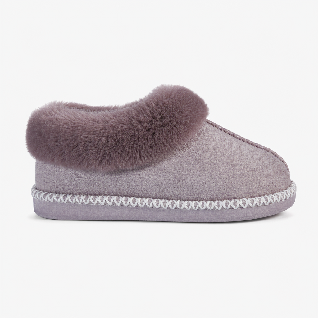 Jo & Joe ELMSLEY Womens Moccasin Slippers Heather