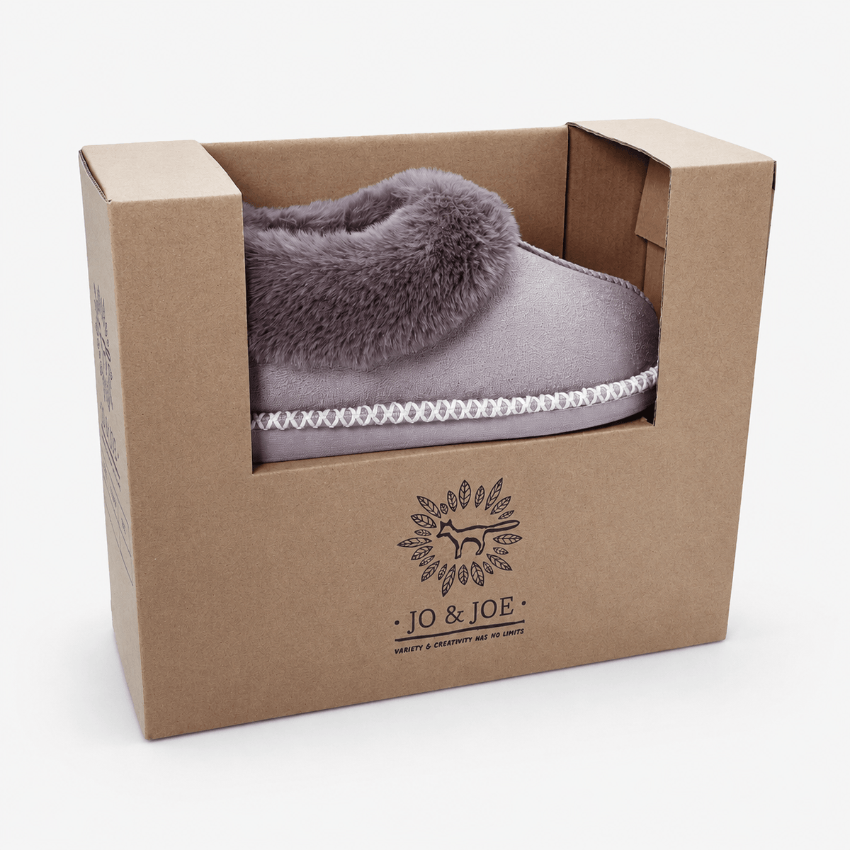 Jo & Joe ELMSLEY Womens Moccasin Slippers Heather