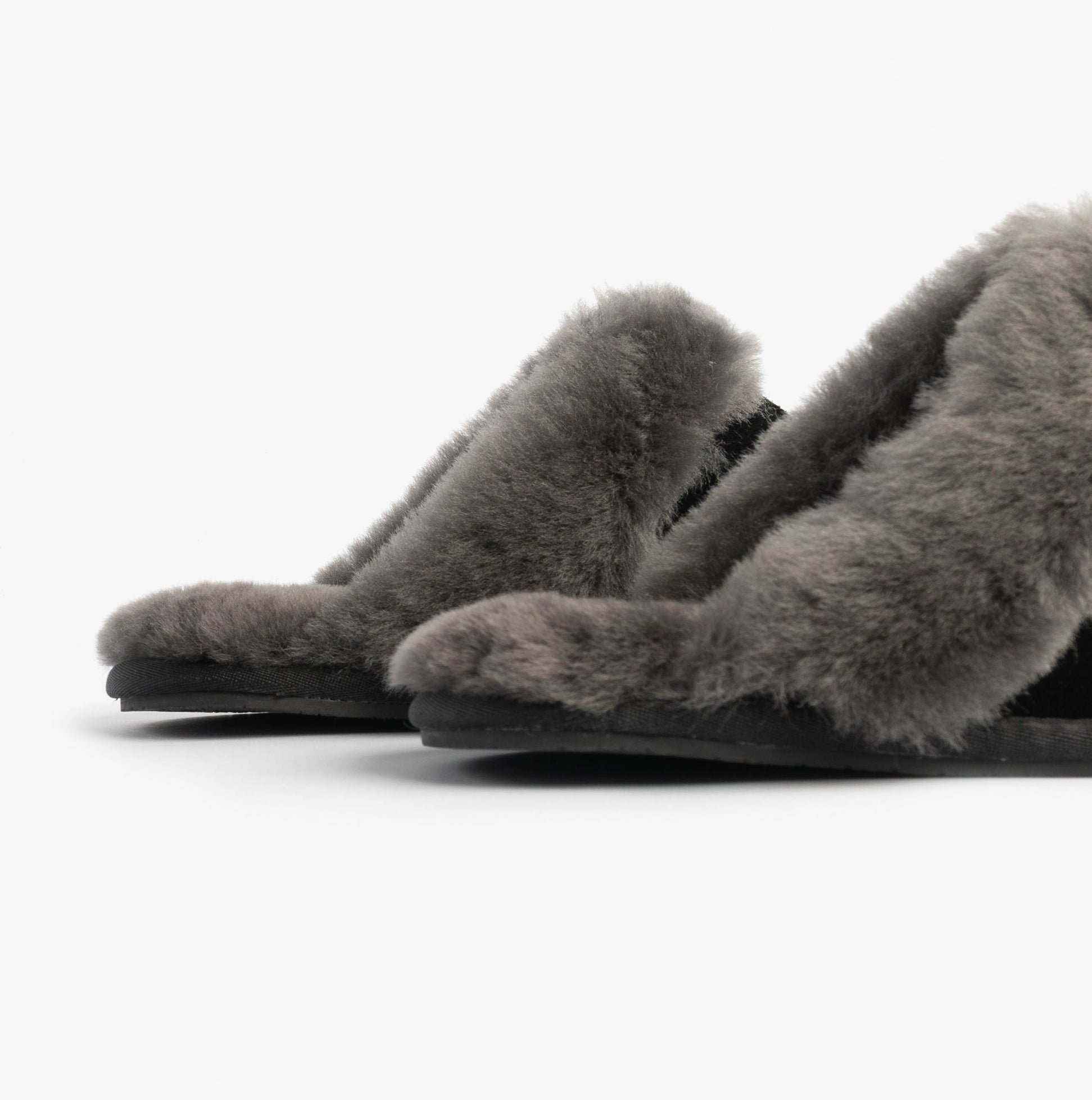 HOS Sheepskin AYLA Womens Mules Black