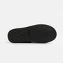 HOS Sheepskin TIA Womens Boot Slippers Black bottom view of sole with textured pattern