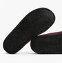 Haflinger SOFT Womens Slippers Bordeaux sole view showing rubber底