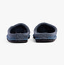 Haflinger PINGU Womens Slippers Powder Blue back view showing the soft wool upper and slip-on design