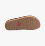 Haflinger KRIS Womens Felt Clogs Espresso bottom view showing rubber sole and cork lining, slip-resistant design.