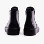 Heavenly Feet SENTA Womens Boots Midnight back view showing ankle height, faux leather upper and zipper closure.