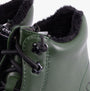 Heavenly Feet PETRA Womens Boots Forest detail view of ankle boot's faux leather and lining features.
