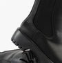 Heavenly Feet ALANA2 Womens Chelsea Boots Black detail view showing synthetic upper and sole.