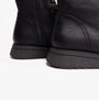 Heavenly Feet MARTINA4 Womens Ankle Boots Black side view showing the lace-up design and wedge sole.