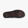 Heavenly Feet BELLA Womens Mid-Calf Boots Burgundy sole view featuring heart design and rubber material.