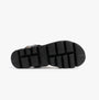 Heavenly Feet RITZ Womens Sandals Black sole view showcasing durable rubber material.