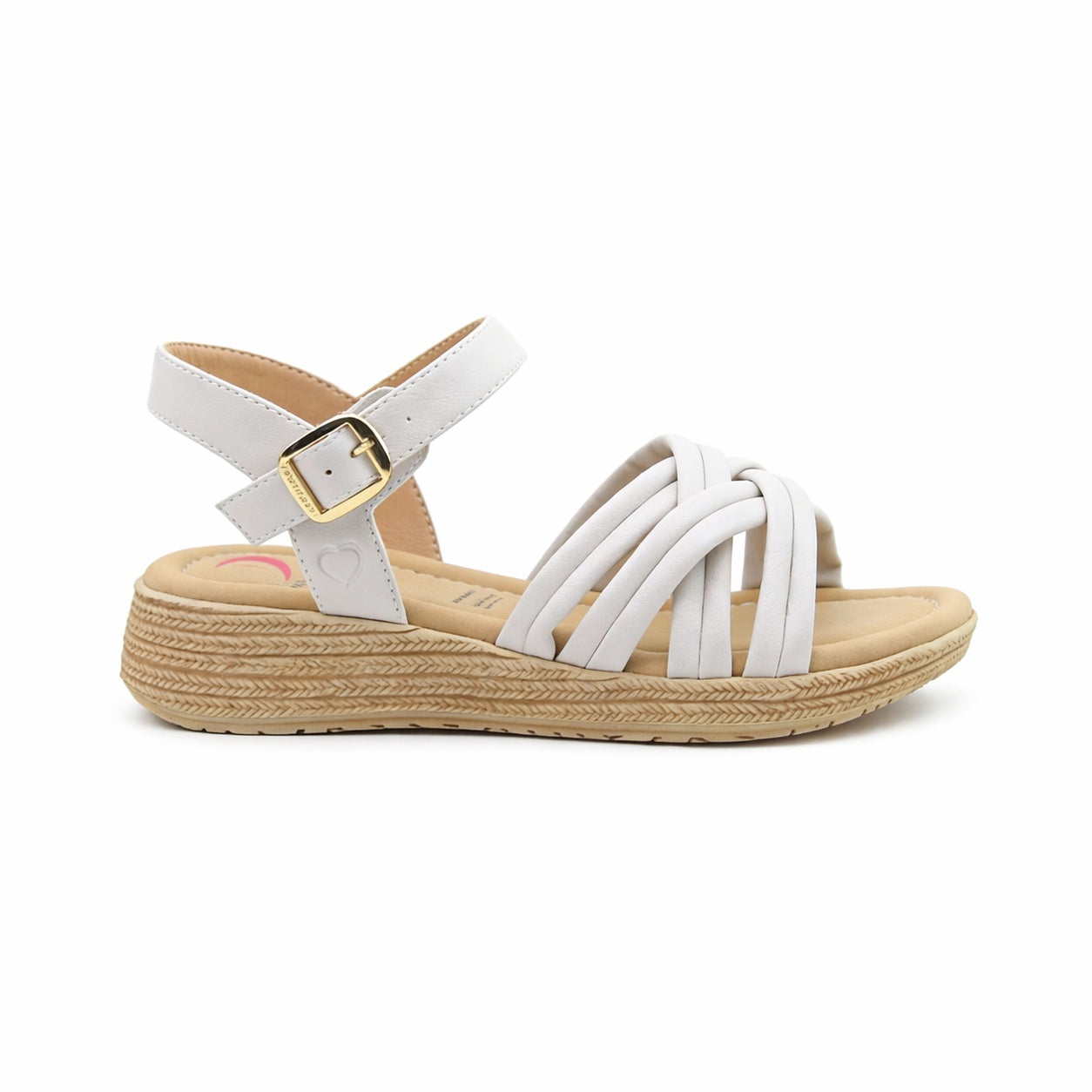 Heavenly Feet SYMPHONY Womens Ankle Strap Sandals Stone