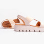 Heavenly Feet RITZ Womens Sandals Stone side view showcasing lightweight and breathable design.