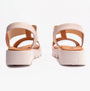 Heavenly Feet RITZ Womens Sandals Stone rear view with lightweight design and comfortable fit.