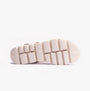 Heavenly Feet RITZ Womens Sandals Stone bottom view showcasing the synthetic sole with textured grip.